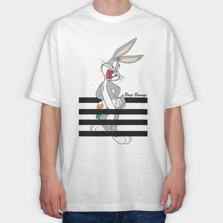 Bunny Carrot Chase, Tricou Oversize Barbati (Unisex)