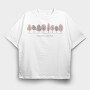Peaceful Winter Trees, Tricou Oversize Barbati (Unisex)