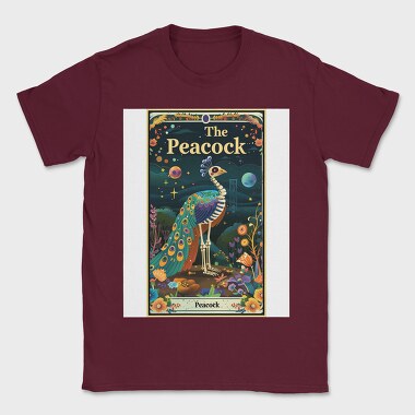Peacock Skeleton Nature, Tricou Barbati (Unisex)