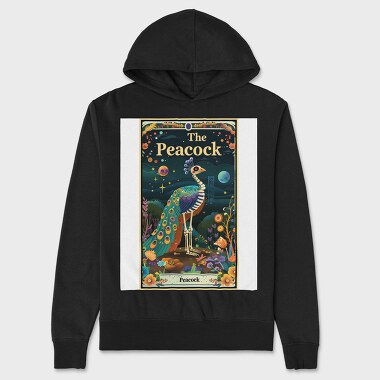 Peacock Skeleton Nature, Hanorac Oversize Barbati (Unisex)