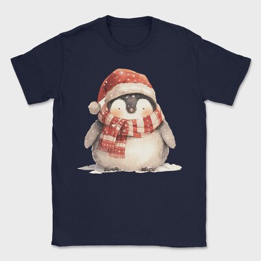Penguin Christmas Santa, Tricou Barbati (Unisex)