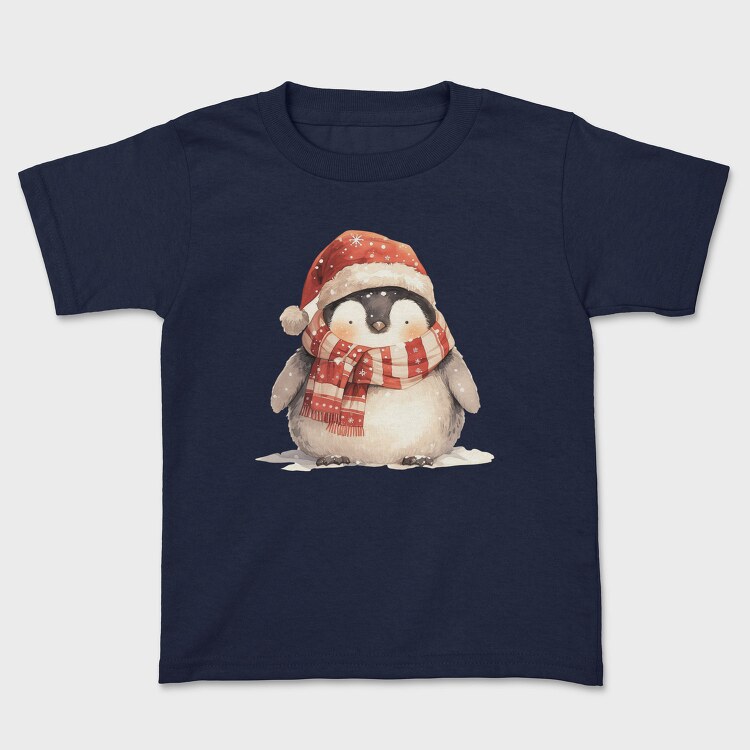 Penguin Christmas Santa, Tricou Copii