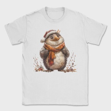 Penguin Christmas Scarf, Tricou Barbati (Unisex)