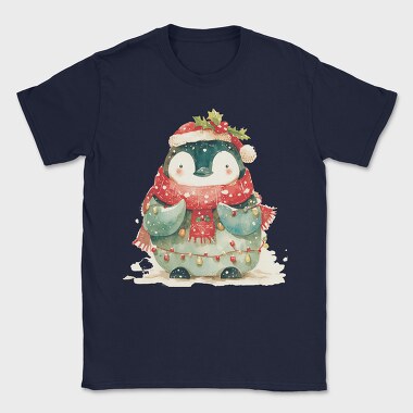 Penguin Christmas Snow, Tricou Barbati (Unisex)