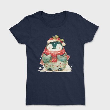Penguin Christmas Snow, Tricou Femei