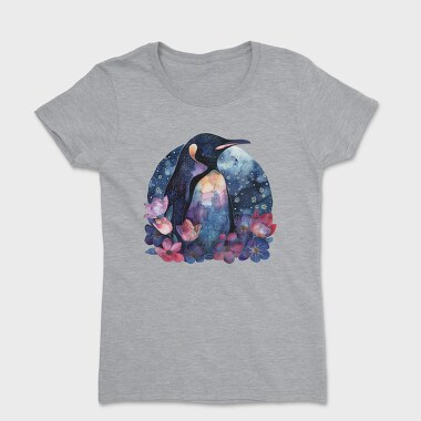 Penguin Floral Night, Tricou Femei