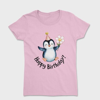 Penguin Party Flower, Tricou Femei