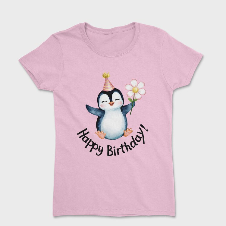 Penguin Party Flower, Tricou Femei