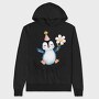 Penguin Party Flower, Hanorac Oversize Barbati (Unisex)