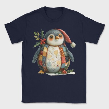 Penguin Patchwork Christmas, Tricou Barbati (Unisex)