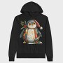 Penguin Patchwork Christmas, Hanorac Oversize Barbati (Unisex)
