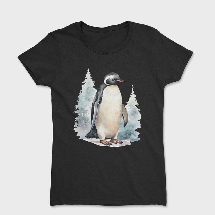 Penguin Standing Pose, Tricou Femei