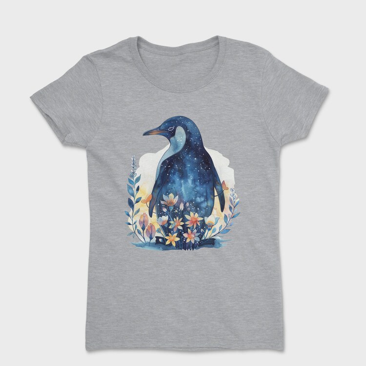 Penguin Starry Night, Tricou Femei