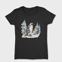 Penguin Winter Forest, Tricou Femei