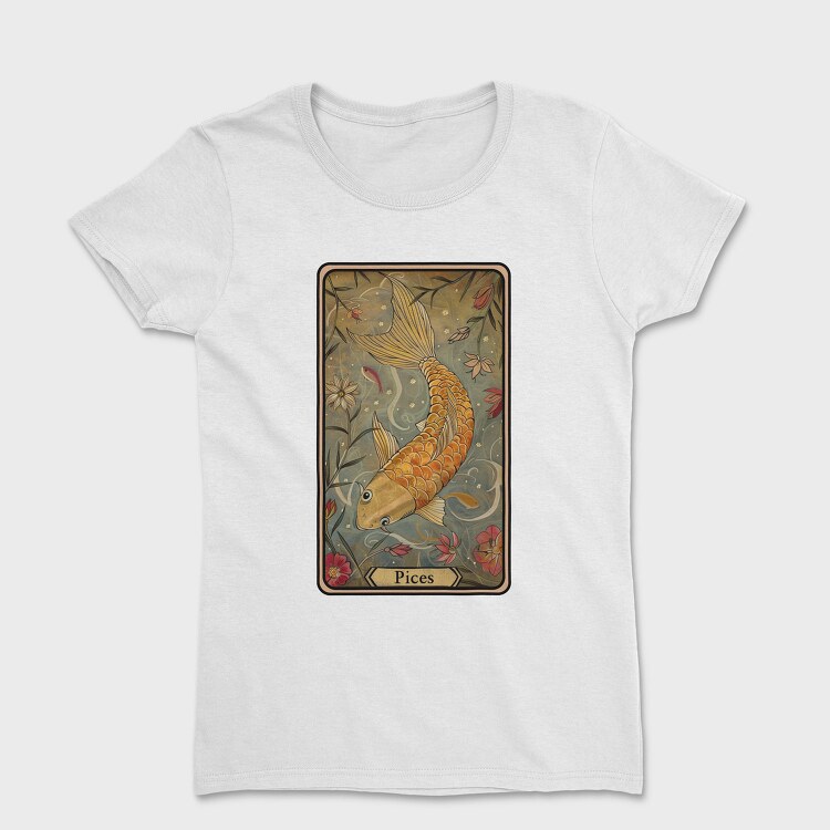 Pices Card Sublimation Clipart, Tricou Femei