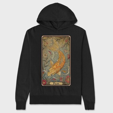 Pices Card Sublimation Clipart, Hanorac Oversize Barbati (Unisex)