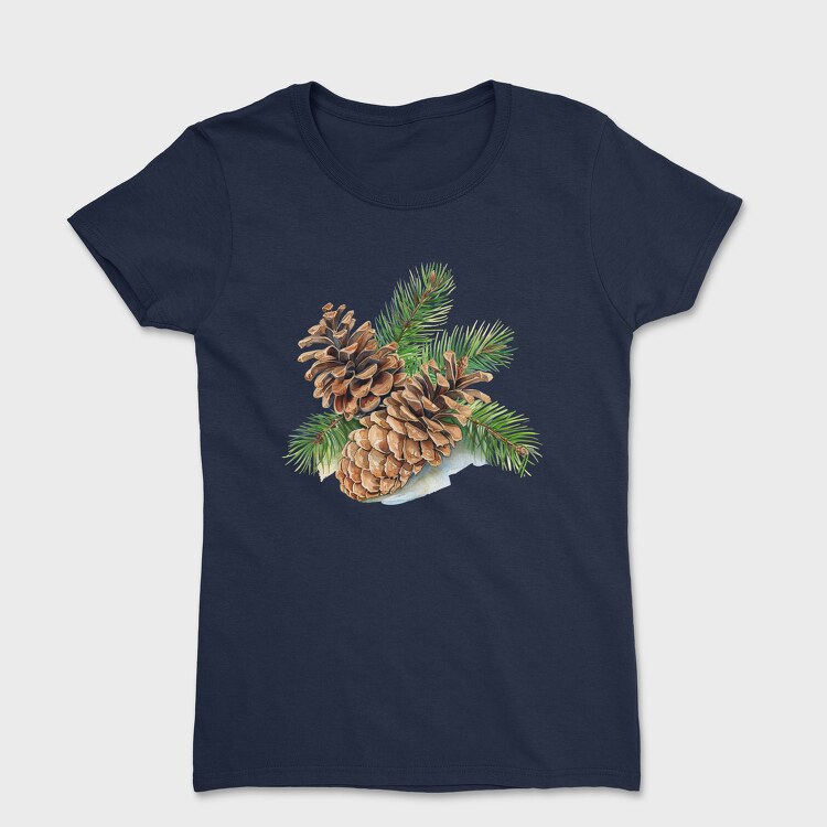 Pine Cones Branches, Tricou Femei