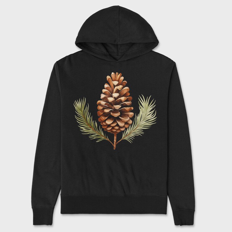 Pinecone Branches, Hanorac Oversize Barbati (Unisex)