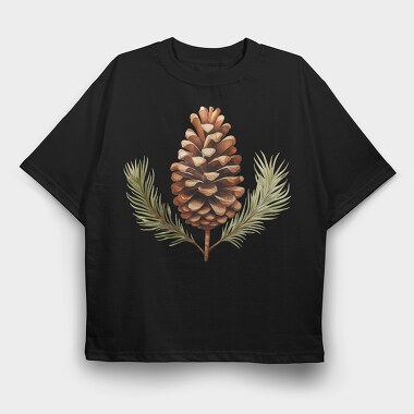 Pinecone Branches, Tricou Oversize Barbati (Unisex)