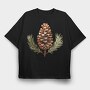 Pinecone Branches, Tricou Oversize Barbati (Unisex)