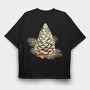 Pinecone Snowy Spruce, Tricou Oversize Barbati (Unisex)