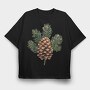 Pinecone Winter Evergreen, Tricou Oversize Barbati (Unisex)