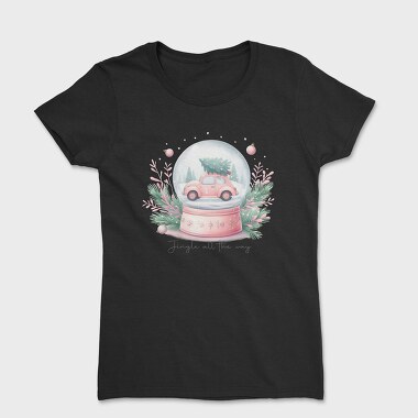 Pink Christmas Car, Tricou Femei