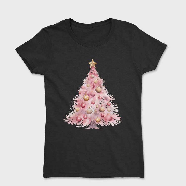 Pink Christmas Magic, Tricou Femei