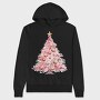 Pink Christmas Magic, Hanorac Oversize Barbati (Unisex)