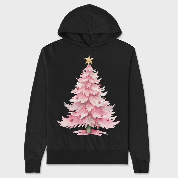 Pink Christmas Moments, Hanorac Oversize Barbati (Unisex)