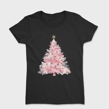 Pink Christmas Snow Princess, Tricou Femei