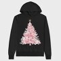Pink Christmas Snow Princess, Hanorac Oversize Barbati (Unisex)