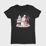Pink Christmas Snowman, Tricou Femei