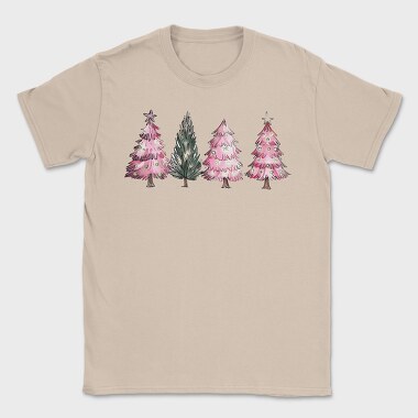 Pink Christmas Tree Set, Tricou Barbati (Unisex)