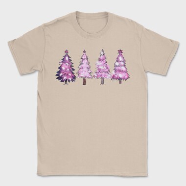 Pink Christmas Trees, Tricou Barbati (Unisex)
