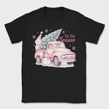 Pink Christmas Truck, Tricou Barbati (Unisex)