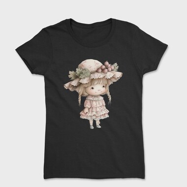 Pink Flower Lady Garden, Tricou Femei