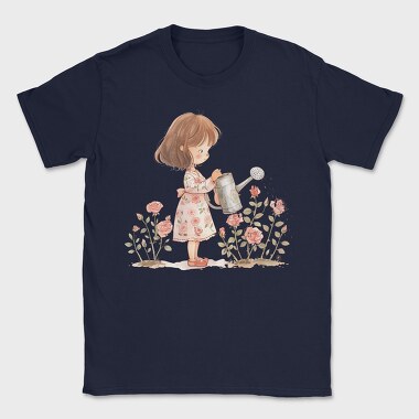 Pink Girl Watering, Tricou Barbati (Unisex)