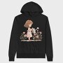 Pink Girl Watering, Hanorac Oversize Barbati (Unisex)
