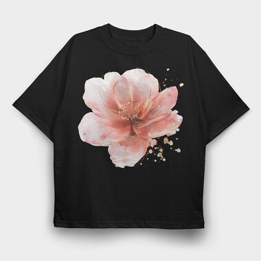 Pink Gold Lotus Glow, Tricou Oversize Barbati (Unisex)