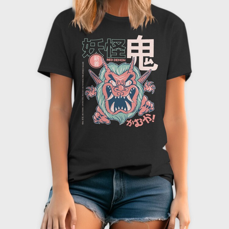 Red Demon Yokai, Tricou Barbati (Unisex)