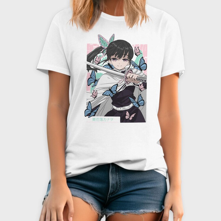 Butterfly Katana Girl, Tricou Barbati (Unisex)