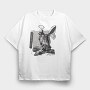 Prayer Skeleton, Tricou Oversize Barbati (Unisex)