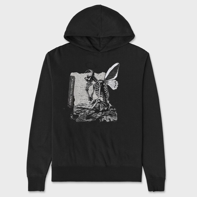 Prayer Skeleton, Hanorac Oversize Barbati (Unisex)