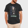 Neon Wolf Howl 3, Tricou Barbati (Unisex)