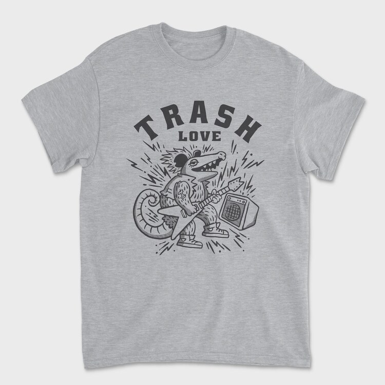Possum Trash Love, Tricou Barbati (Unisex)
