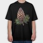 Pinecone Clubhouse, Tricou Oversize Barbati (Unisex)