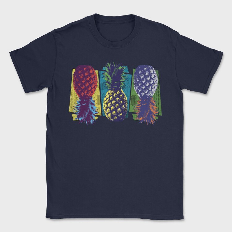 Pop Art Pineapple, Tricou Barbati (Unisex)