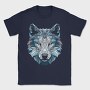 Polygonal White Wolf, Tricou Barbati (Unisex)