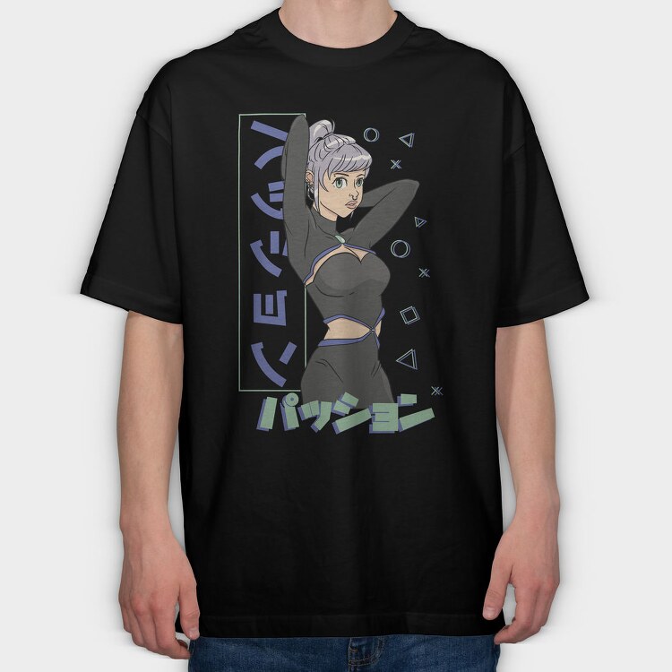 Neon Wolf Howl 3, Tricou Oversize Barbati (Unisex)